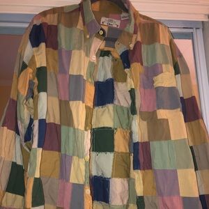 Orvis patchwork flannel size xxl